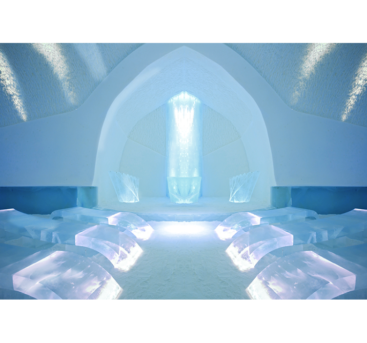 Fototapet natura sanctuarul cristalelor de gheață - TenStickers