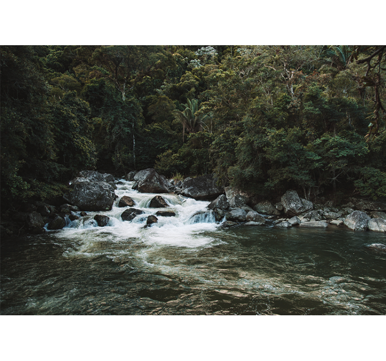 Fototapet natura scena fluvială senină - TenStickers