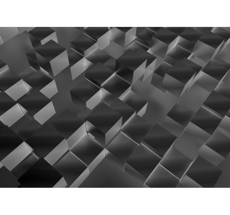 Fototapet 3d cu faianță neagră mat - TenStickers