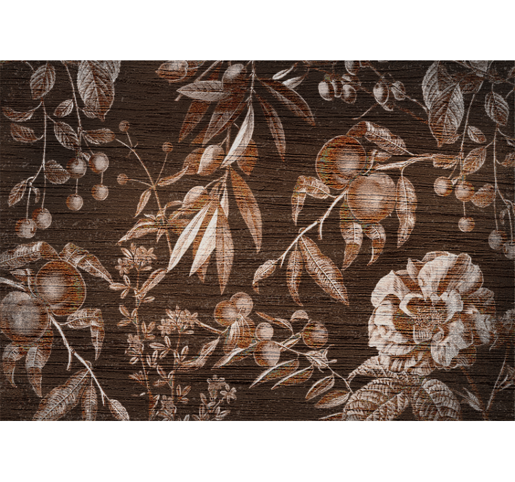 Fototapet cu flori design artistic floral - TenStickers