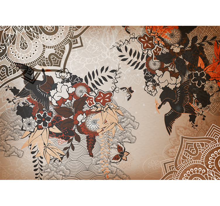 Fototapet mandale modele florale - TenStickers