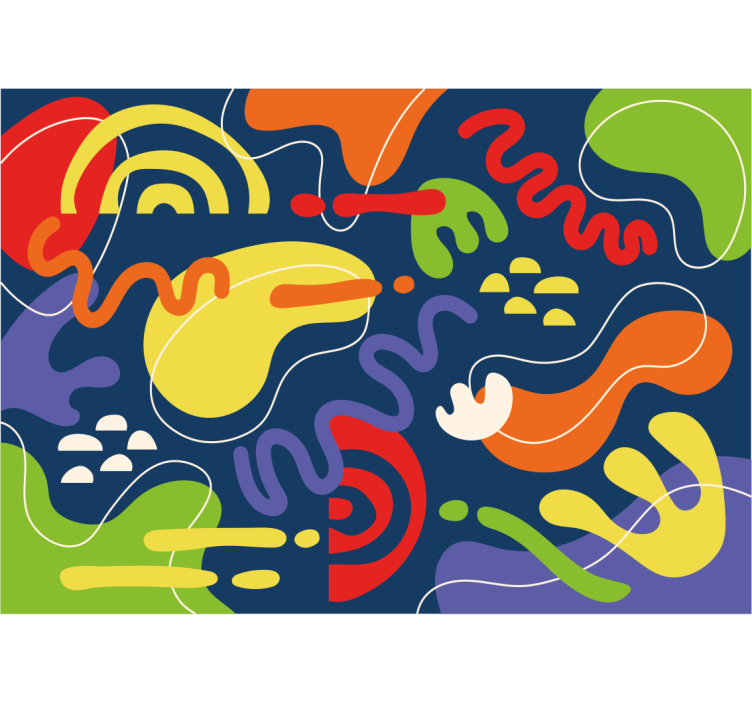 Fototapet abstract valuri dinamice de culoare - TenStickers