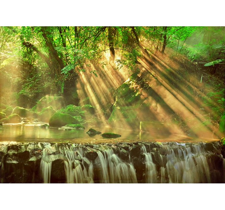 Fototapet natura verdeață curgătoare - TenStickers