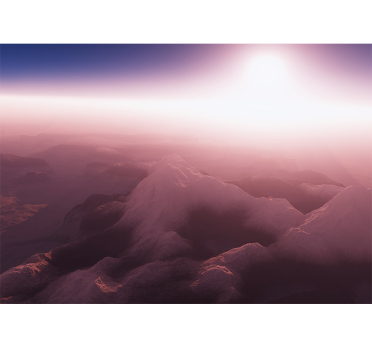 Muntele fototapet vârful montan seren - TenStickers