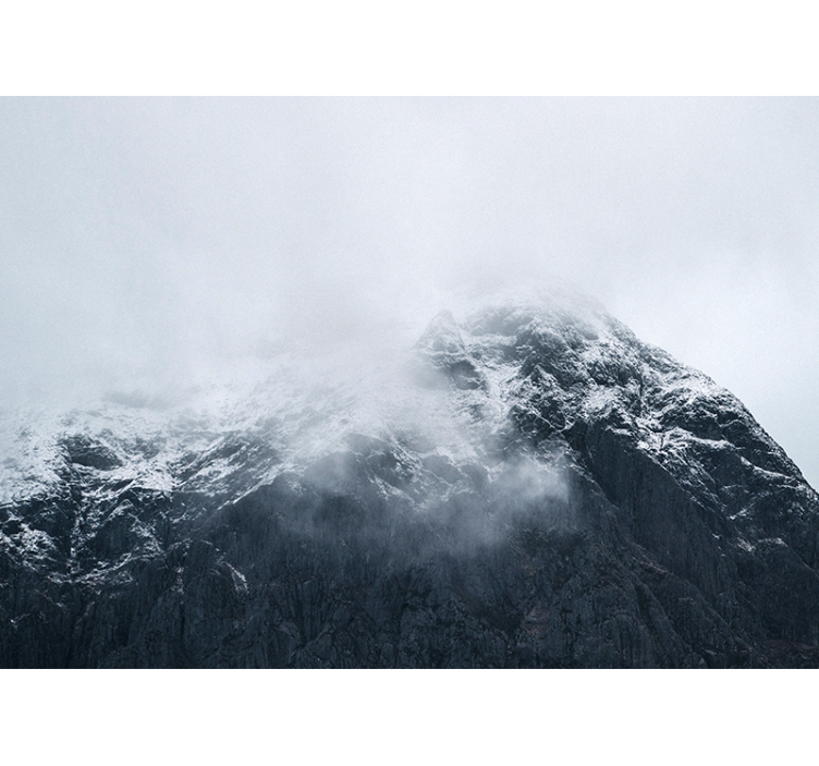 Muntele fototapet vârful Înghețat al muntelui - TenStickers