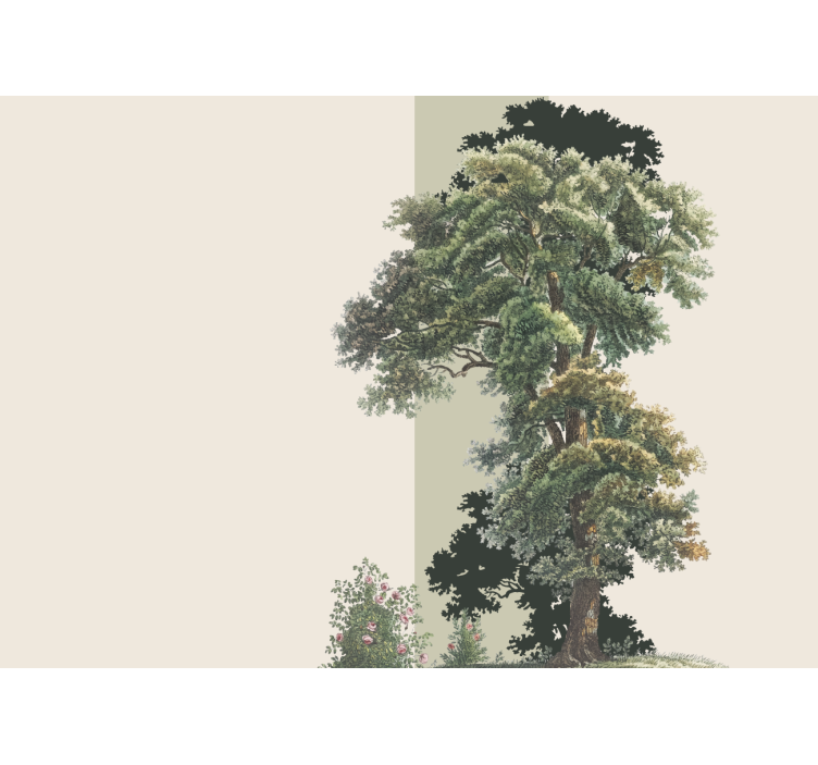 Fototapet natura peisaj colorat cu frunze - TenStickers