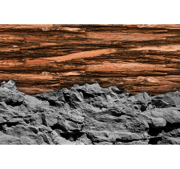 Fototapet camera de zi straturi cu textură pământie - TenStickers