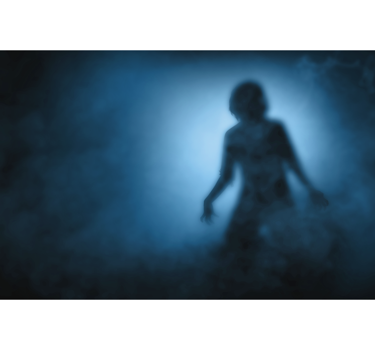 Fototapet Halloween Silueta zombie - TenStickers