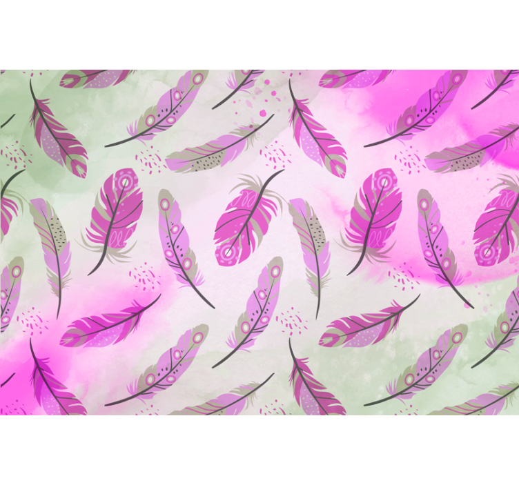 Tapet zen cu pene boho - TenStickers