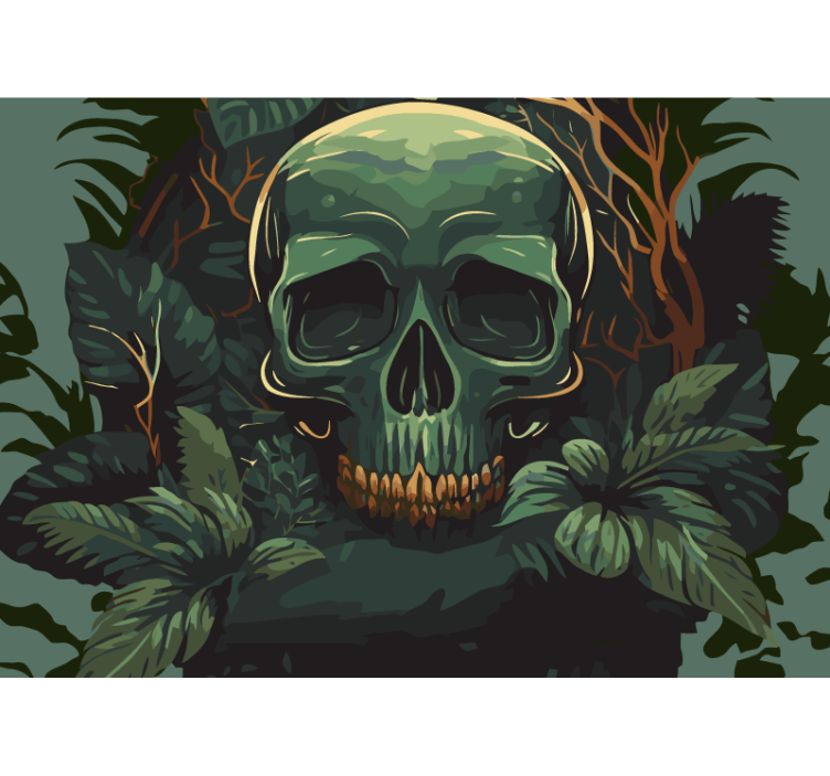 Fototapet cu cap de craniu moarte - TenStickers