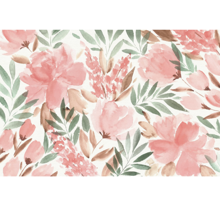 Fotomural panoramic papier peint panoramique floral - TenStickers