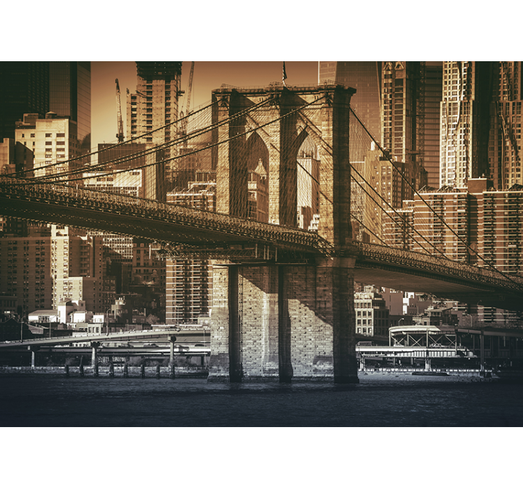 New york bridge foto mural - TenStickers