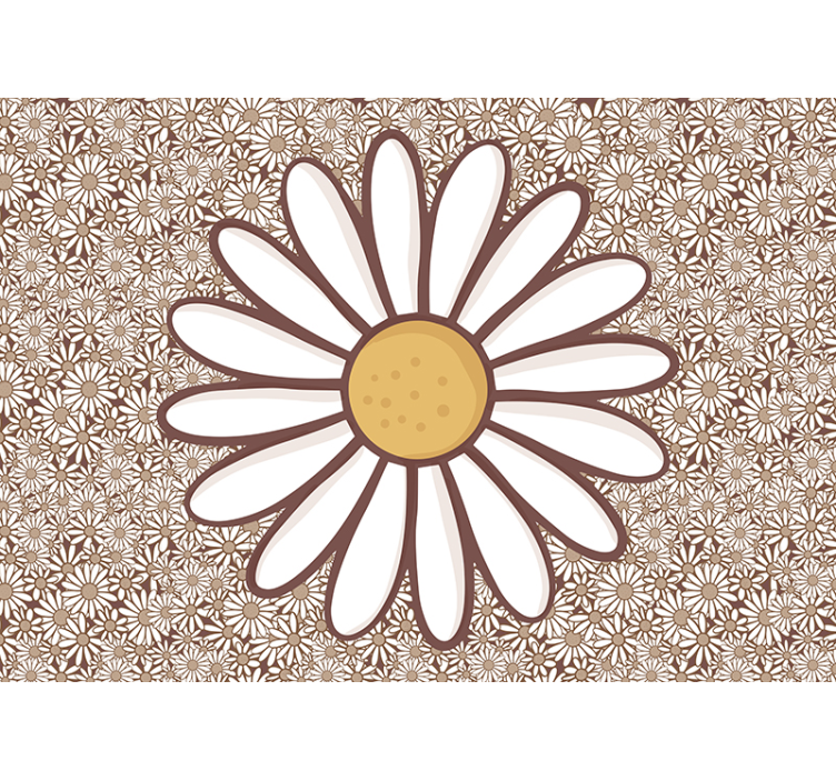 Fototapet cu flori element floral de margaretă - TenStickers