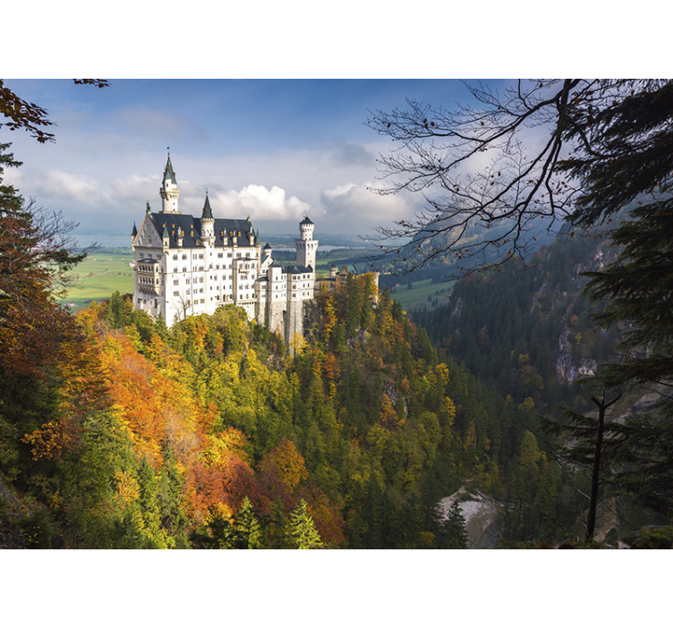 Murală a castelului din neuschwanstein - TenStickers