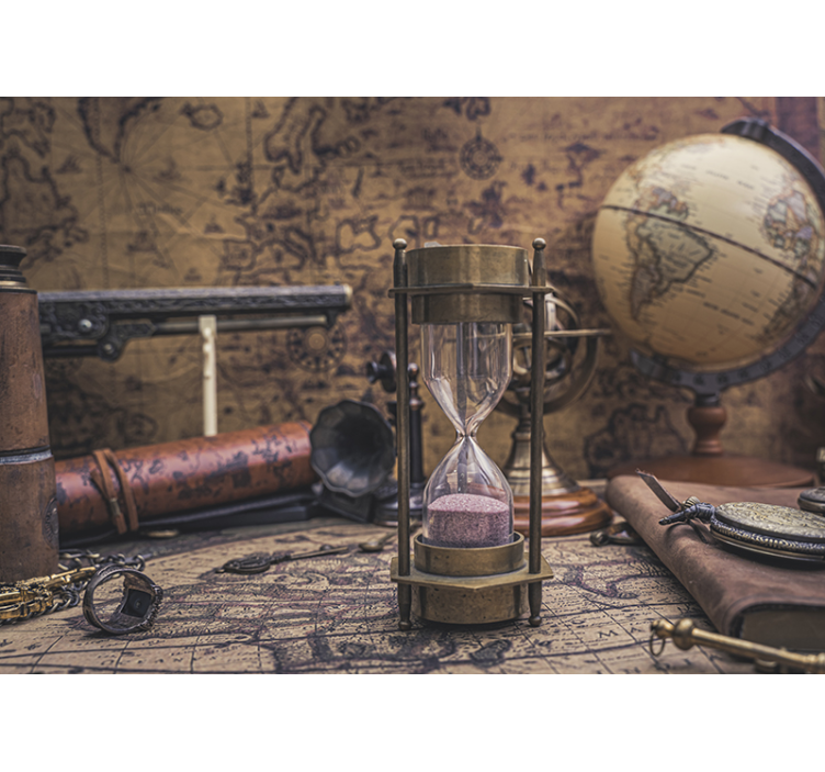 Murală vintage map mural - TenStickers