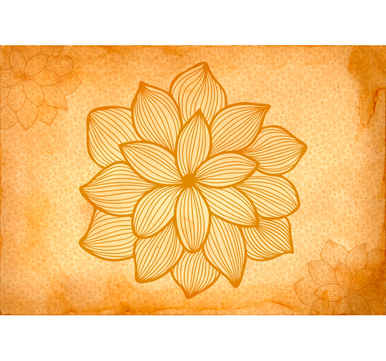 Fototapet camera de zi cu motiv floral mare - TenStickers