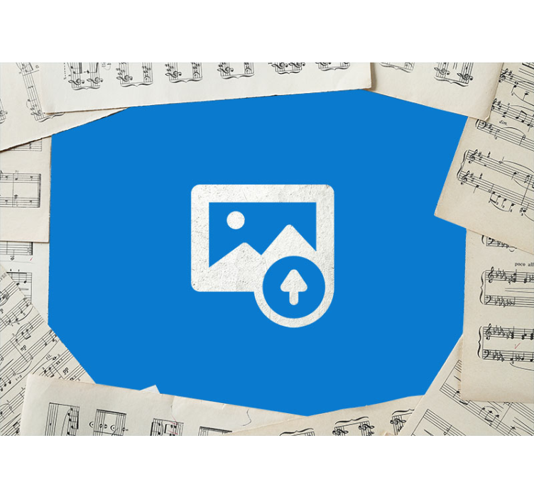 Fototapet pentru tineret chitară și partituri - TenStickers