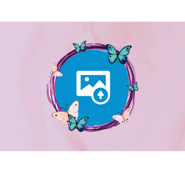 Fototapet cu flori floarea-soarelui și fluturi - TenStickers