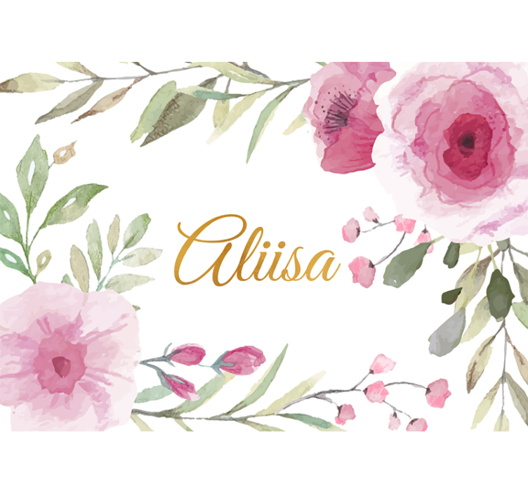Fototapet cu flori eleganță florală exprimată - TenStickers