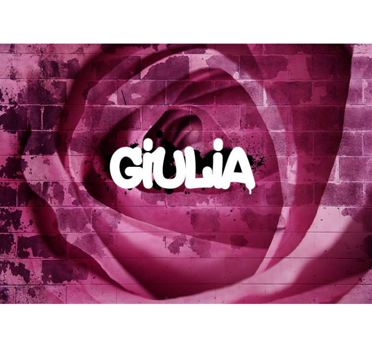 Fototapet cu flori design personalizat de trandafir - TenStickers