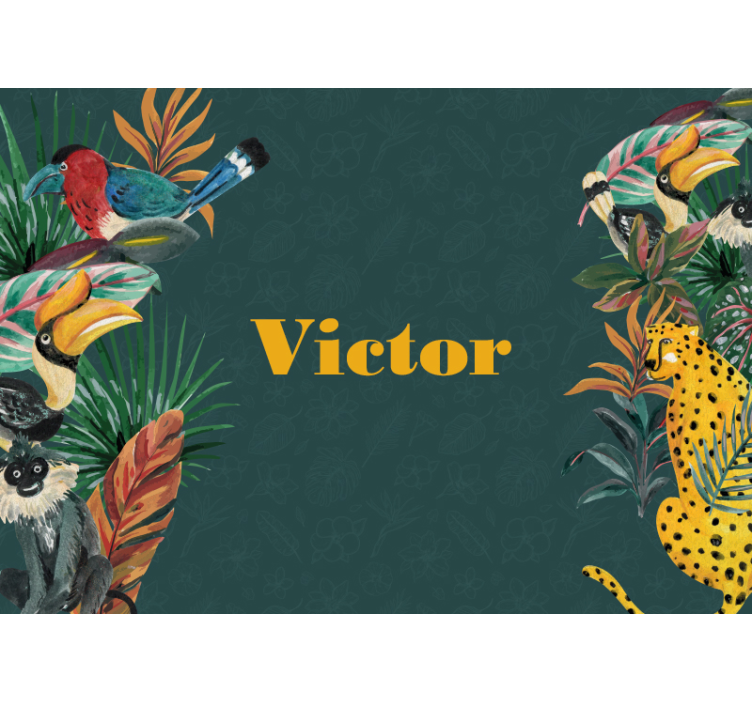 Fototapet animale expediție în sălbăticia exotică - TenStickers