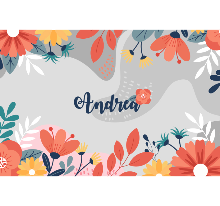 Fototapet cu flori design floral personalizat - TenStickers