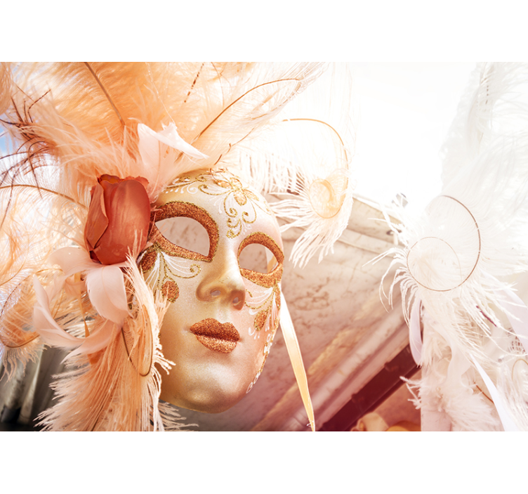 Fototapet dragoste masca de carnaval elegantă - TenStickers