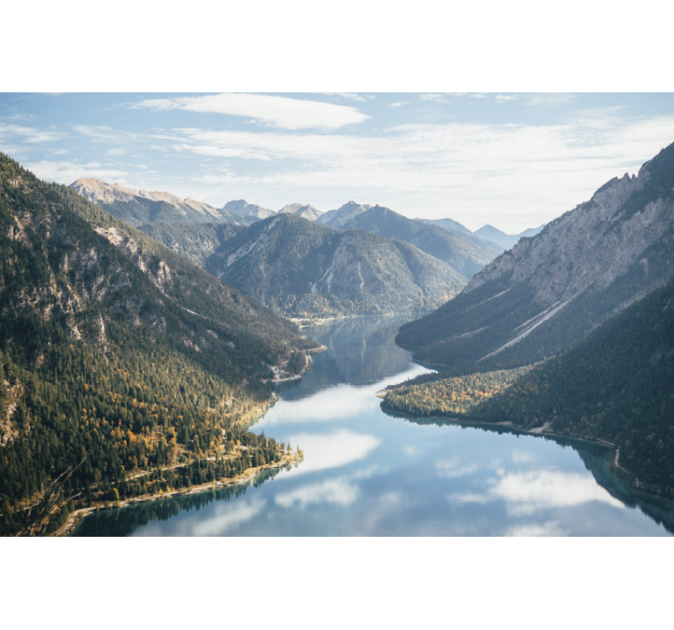 Fototapet peisaje priveliște maiestuoasă a munților - TenStickers