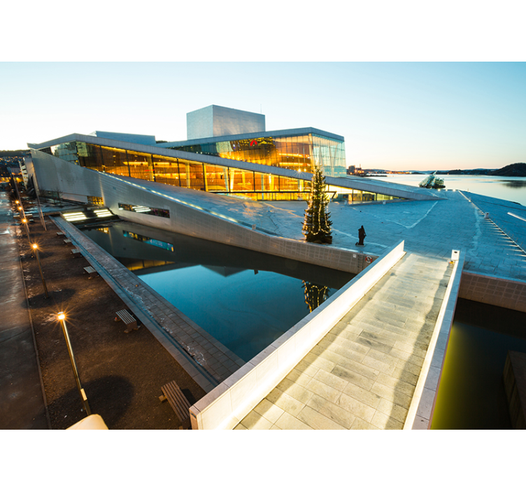 Fototapet de oraș minune arhitecturală modernă - TenStickers