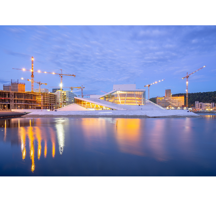 Fototapet de oraș design arhitectural modern - TenStickers