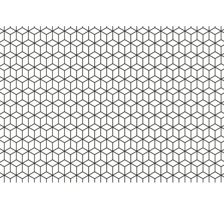 Fototapet texturat model geometric de cub - TenStickers