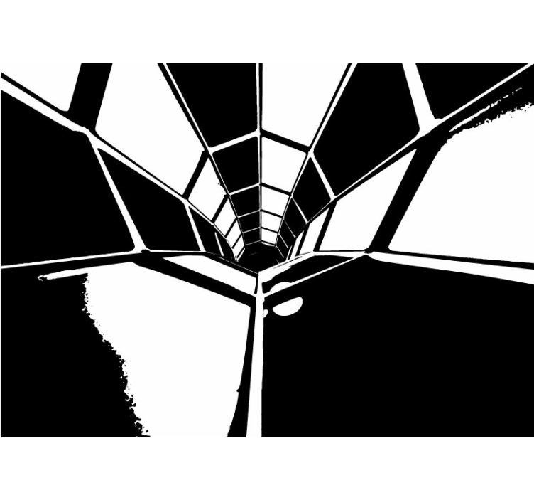 Fototapet abstract vedere în perspectivă geometrică - TenStickers