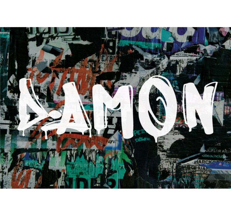 Fototapet artă urbană artă stencil urbană - TenStickers