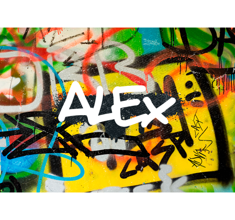 Fototapet artă urbană artă urbană colorată - TenStickers