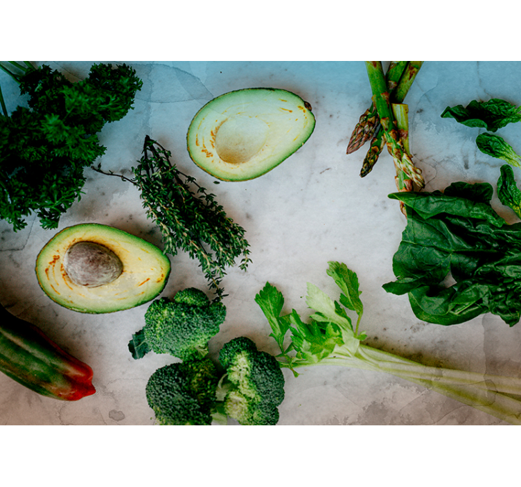 Fototapet bucătărie aranjament de avocado proaspăt - TenStickers