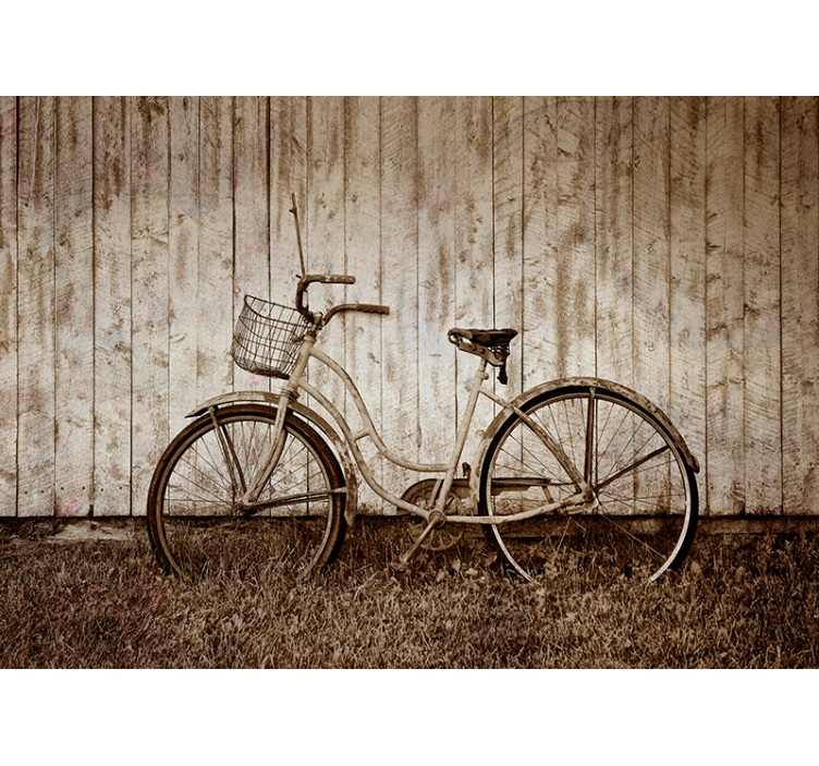 fototapetde epocă vintage bicicletă - TenStickers