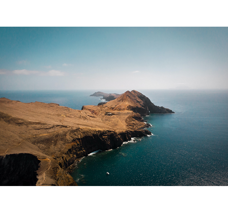 Fototapet peisaje vedere la munte pe coastă - TenStickers