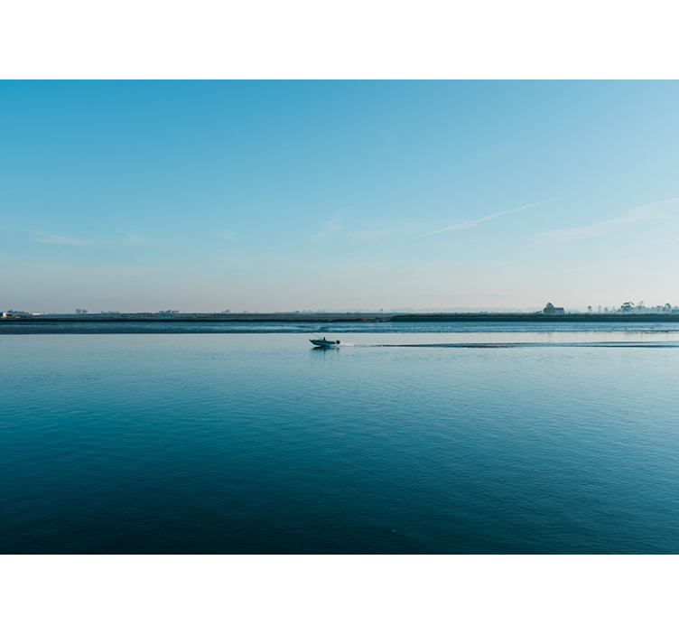 Pescuit în aveiro sub pictura murală a mării - TenStickers