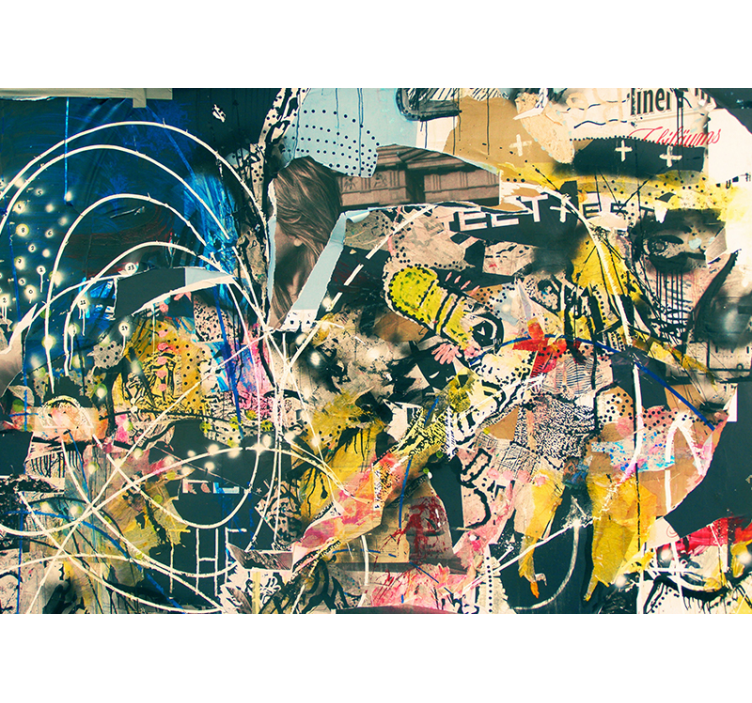 Fototapet artă urbană graffiti pe străzi - TenStickers