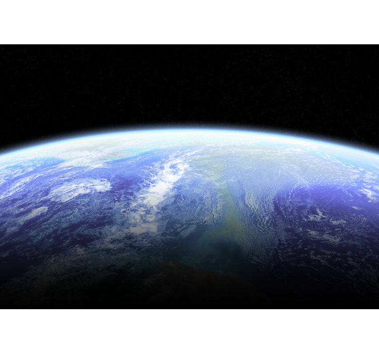 Spațiul fototapet pământul de sus - TenStickers