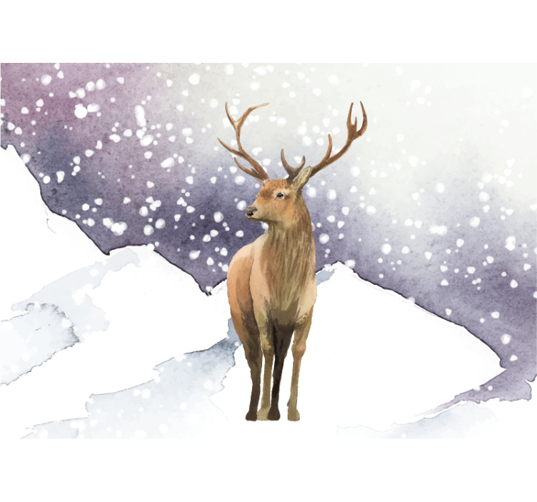 Fototapet animale scenă cu cerbi majestuoși - TenStickers