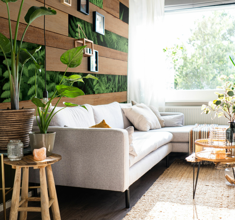 Fototapet natura straturi luxuriante de verdeață - TenStickers