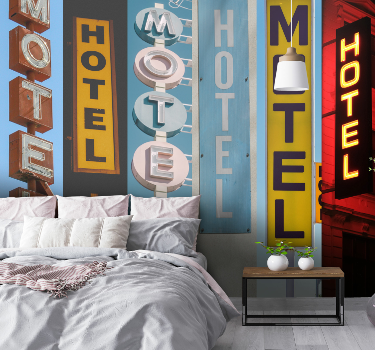 Tapet fototapet semne hotel - TenStickers