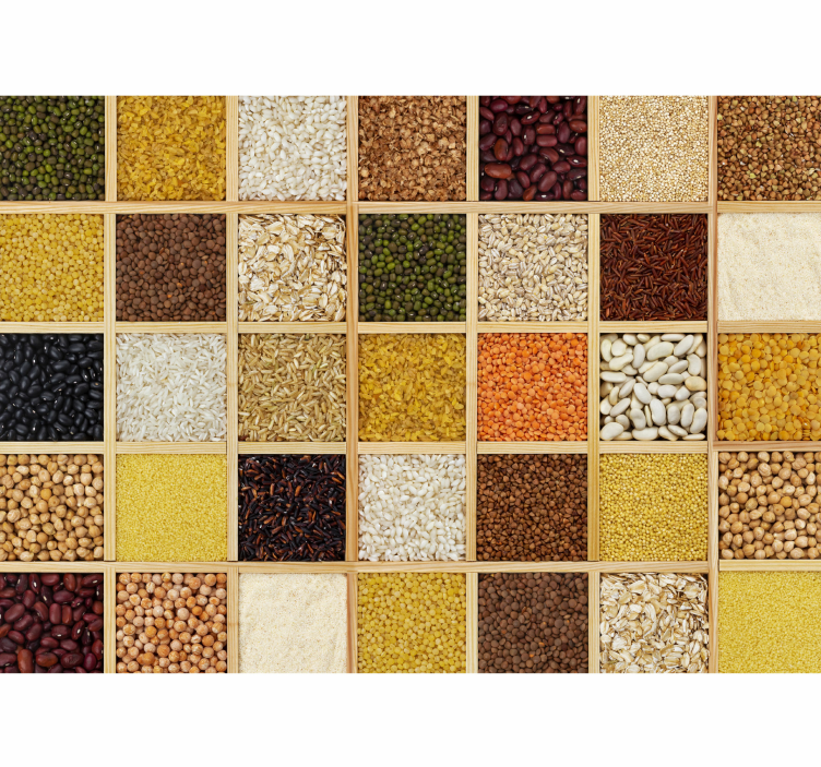 Perete mural bucătărie diferite leguminoase - TenStickers