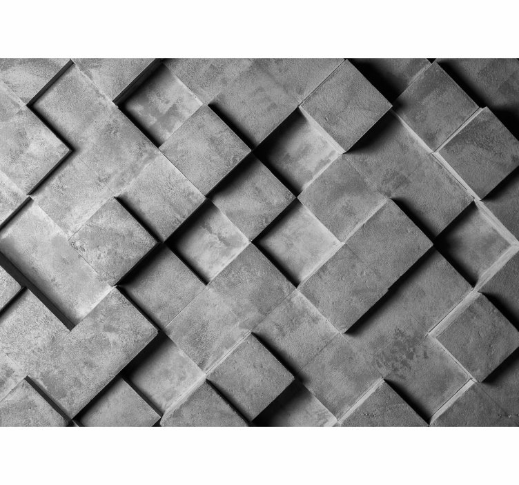 Fototapet texturat model geometric gri - TenStickers