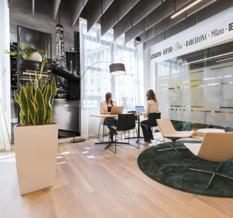 Podul brooklyn în fototapet alb-negru - TenStickers