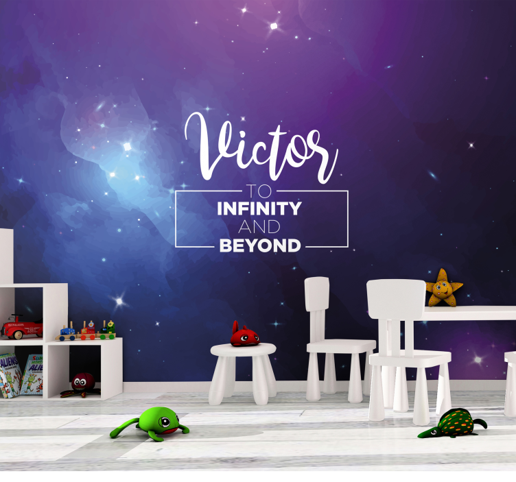 Mural personalizat de citat personalizat pentru galaxie - TenStickers