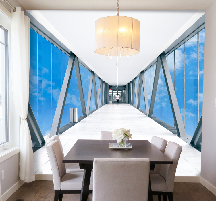 Coridor în cer mural mural 3d - TenStickers