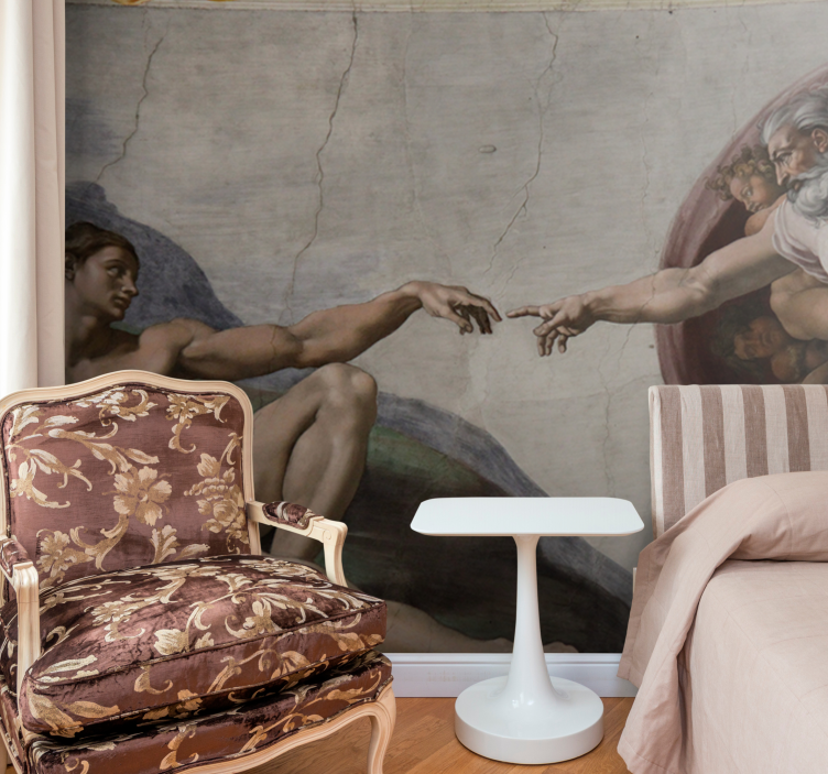 Realizarea picturii murale de artă pictură adam - TenStickers