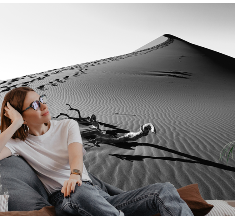 Deșert fototapet urme în nisip - TenStickers